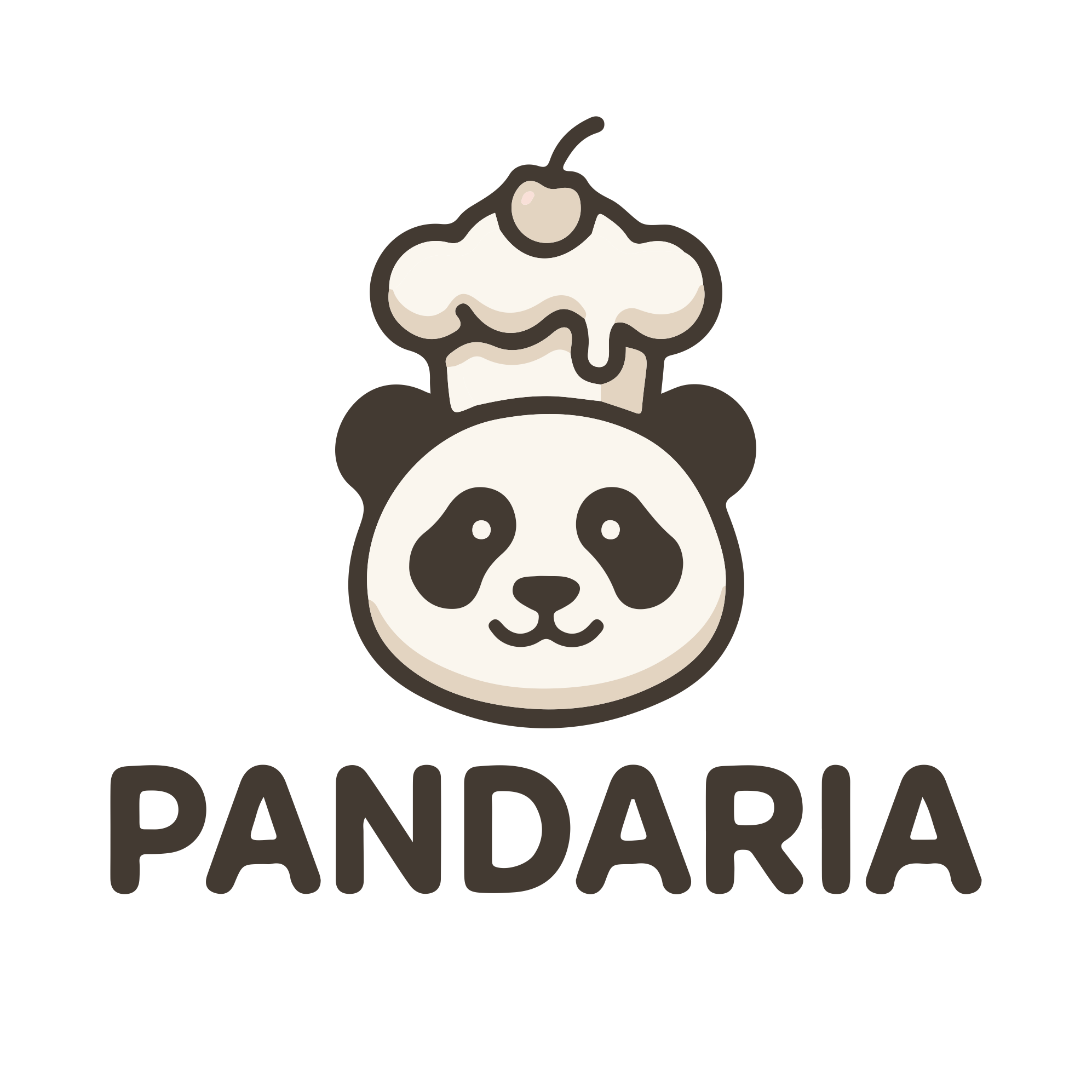 PANDARIA panda wearing a cake hat